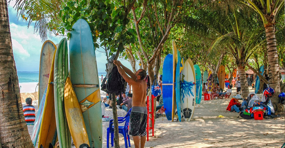 Canggu auf Bali ist ein Surferparadies und für viele Digitale Nomaden die beste Destination