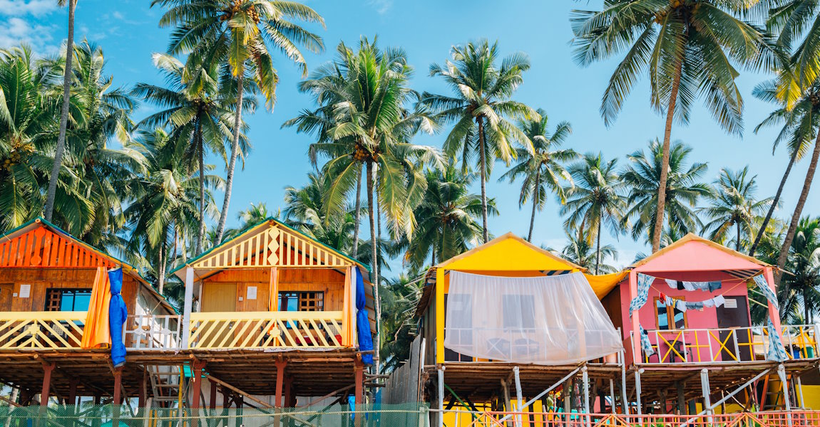 Goa Indien - Digitaler Nomaden Hotspot mit beliebten Stränden und Bungalows