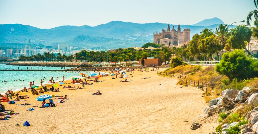 Strand von Palma de Mallorca